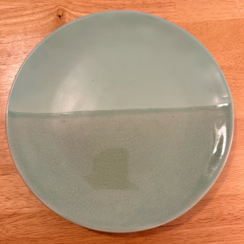 Anthropologie Mint Green Plate